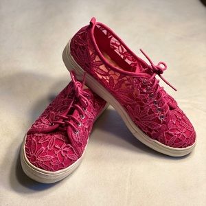 HARD TO FIND! Pink Lace Sneakers (Madison)